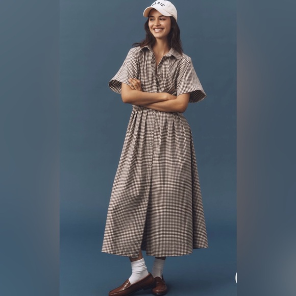 Anthropologie Dresses & Skirts - Anthropologie x Exquise The Tobie Studded Shirt Dress NWT